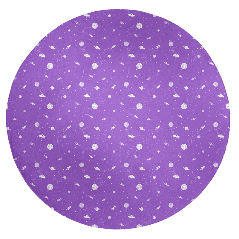 Chenille Indoor Rug, Round 5'