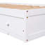 Lit simple blanc avec structure en bois massif et 3 espaces de rangement - pour une belle chambre fonctionnelle