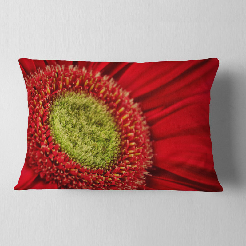 Coussin lombaire flowerswork en cascade à gerbera fleur