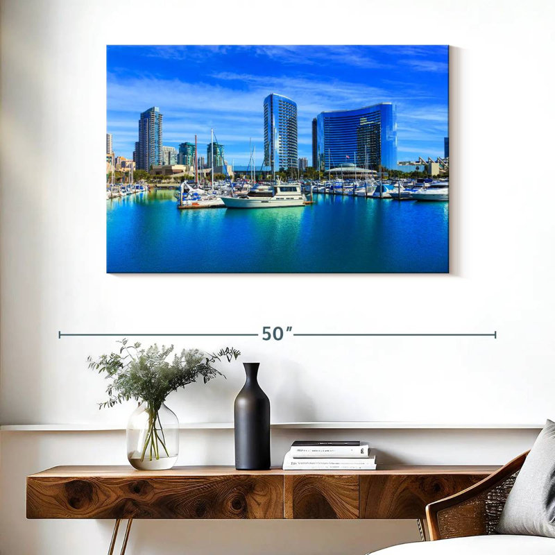 Tergel San Diego Waterfront, H 26 po x l 39 po