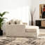 Canapé-lit 56,3 po en chenille extra large avec ressorts ensachés et pieds en métal-849670388