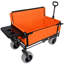 Chariot pliant 3 en 1 avec banquette et plateau de table pliable monté à l'arrière - capacité de 500 lb, pneus de plage 9 po x 4 po pour le camping-130603054
