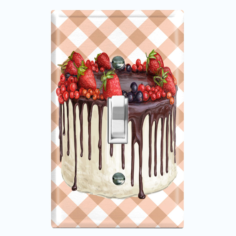 Patterned 1 - Gang Toggle Light Switch Standard Wall Plate