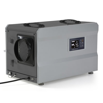 145 Pints/Day 1,600 Sq. Ft Commercial Dehumidifier – Built-In Pump, Dual Drain Hoses, Auto Defrost & Overheat Protection