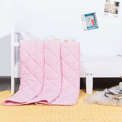 1 PC Toddler Comforter, Down Alternative Solid Color Quilted Blanket, 39x47 inches - NTBAY