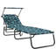 vidaXL Folding Sun Lounger Folding Oxford Outdoor Recliner Adjustable Patio