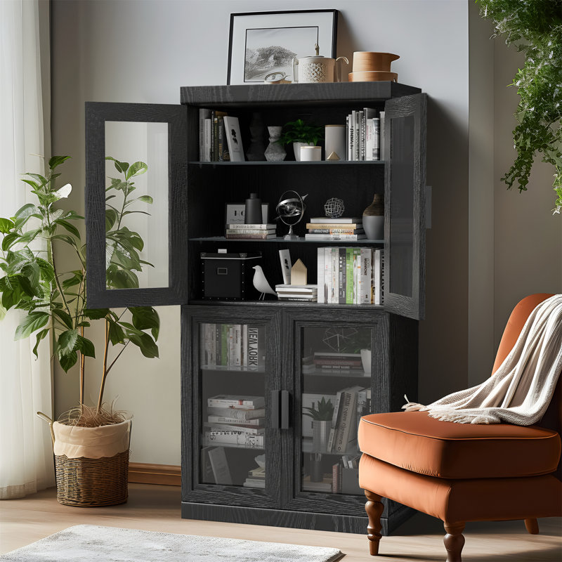 Armoire Jerrianna (ensemble de 2), Noir