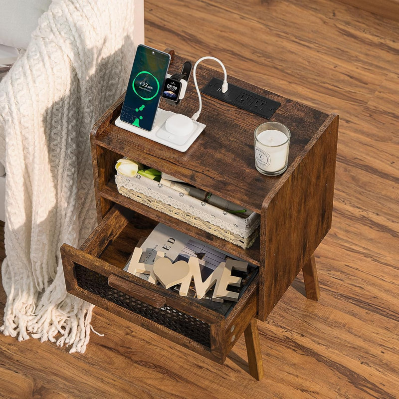 Vine Decorative Bedside Table