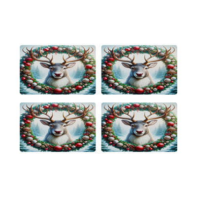 Vegan Leather Retangle Placemats