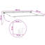 VidaXL Polyester Cover Retractable Patio Awning-130830661-130830664-130830674