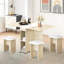 Ensemble de table de salle à manger pliable pour 4 personnes, table de salle à manger à abattants avec 4 chaises rembourrées et 2 tablettes, table de cuisine pliable peu encombrante avec 6 roulettes pour les petits espaces,-1293508094-1293508081-1293508093