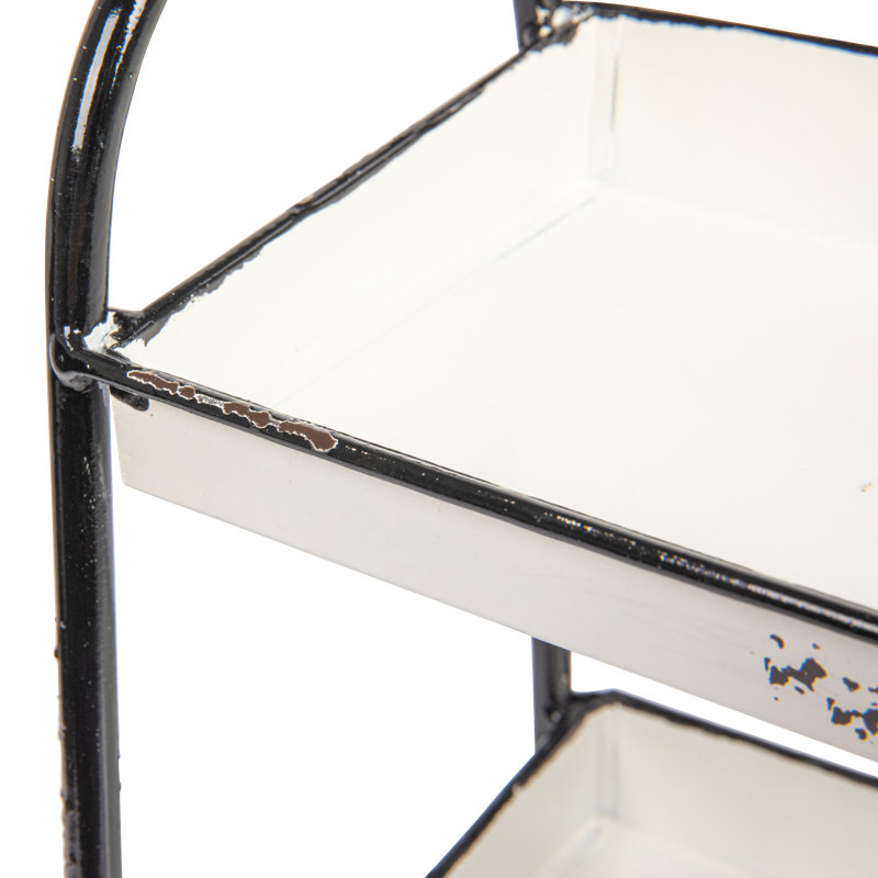 Baylie Metal Tray - Set of 3, White