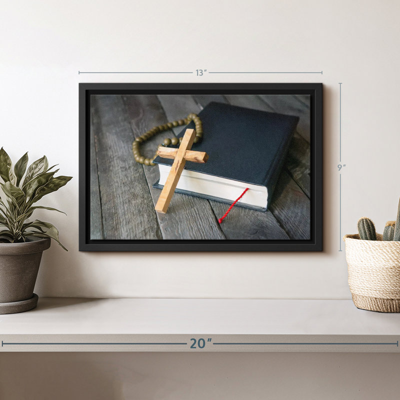 Religion et Spiritualité «Croix en bois», H 13 po x l 9 po