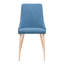 Ensemble de 2 chaises de salle à manger rembourrées modernes et ergonomiques avec pieds en bois-714386352