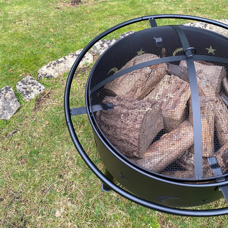 Round Wood Burning Smokeless Fire Pit