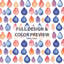 Ensemble d'édredon 6 pièces Boho - Cachemire bleu et orange avec taies décoratives et coussins décoratifs Boho-132020179