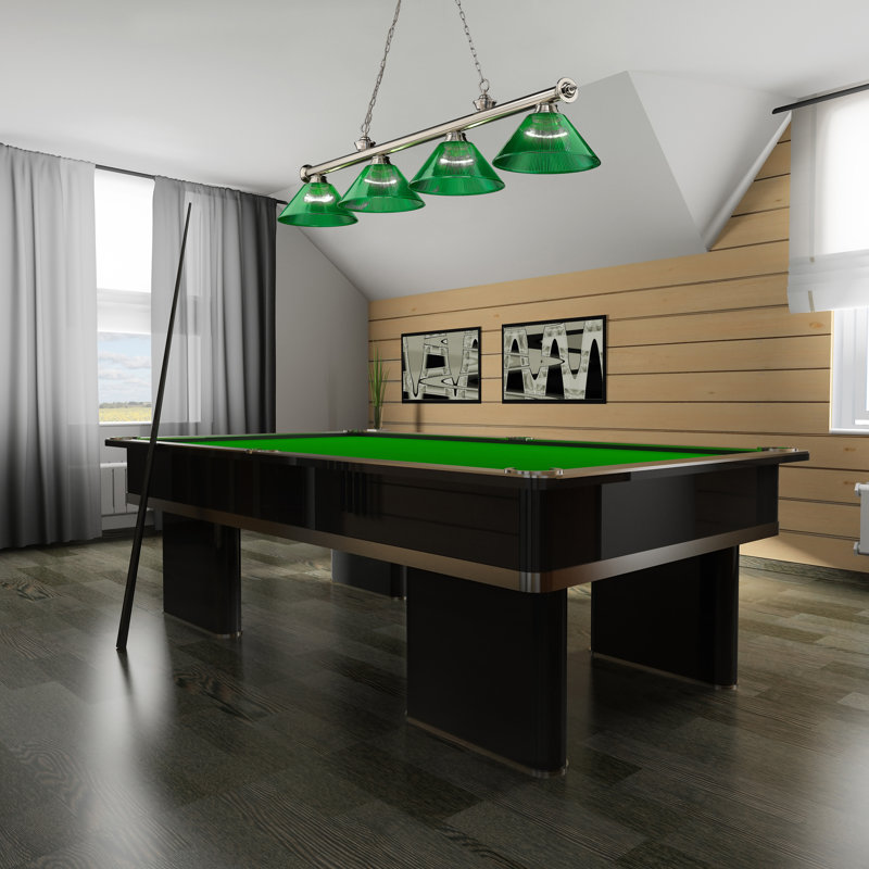 Billard 4 lumières Annaleisa, Vert, Brun