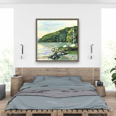 Sail Sail Day - Coastal Livingroom, décoration sur toile encadrée