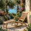 Royal Reclining Teak Chaise Lounge