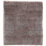 Modern Hand-Loomed Art Silk Rose Area Rug