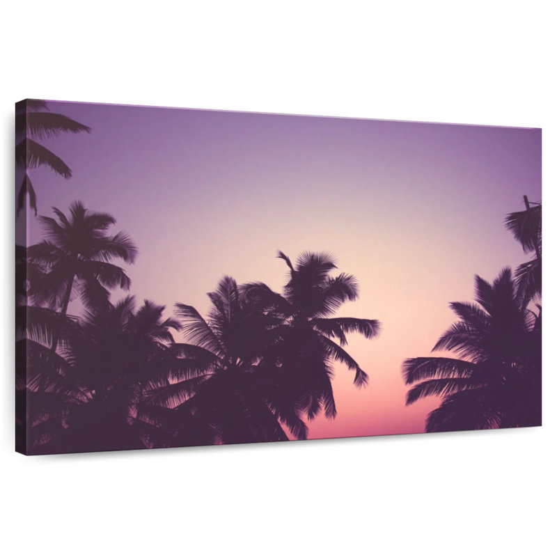 Harnek Sunset Palm Trees, 20" H x 30" W