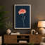 Coral Carnation Botanical - Wrapped Canvas-955506961-955506985