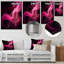 Rose et noir, disjoncteur chromatique I - fractales, impression sur métal-339887185