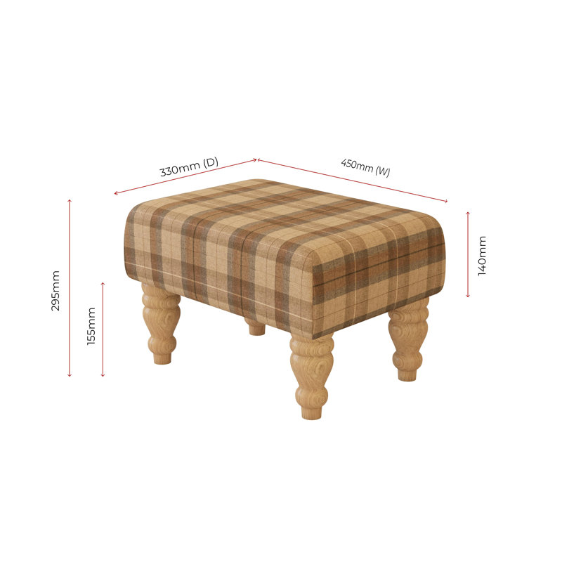 Manufactured Wood Accent Stool, Natural