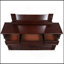 Commode 9 tiroirs, cerise