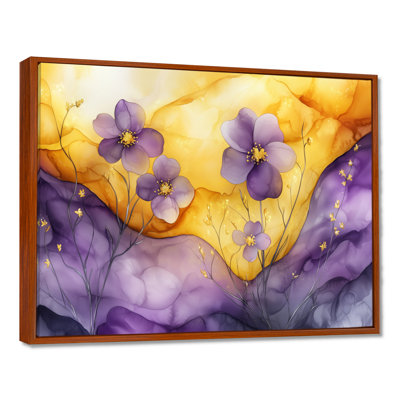 Lavender Blossom Of Apple Blossom Field I - Apple Blossom Canvas Wall Art
