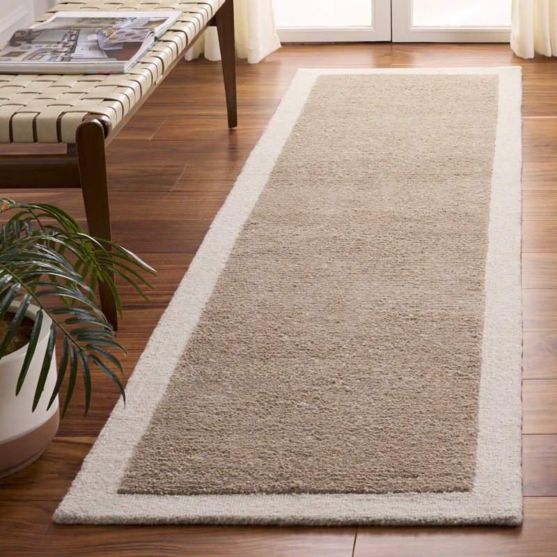 Metro Hand Tufted Wool; Cotton Solid Color Indoor Rug, Runner 2'3" x 8'