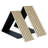 Acous Foldable Compact 12-in x 96-in x 0.4-in 2 Pack Wall Panels, Light Oak