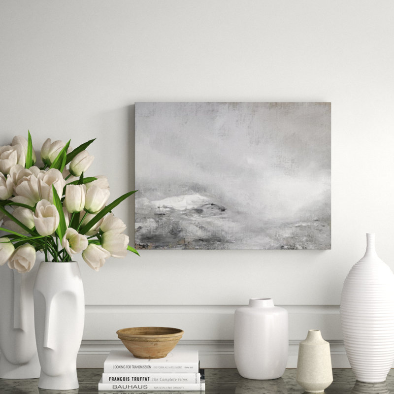Summit To Sea X Print by Paul Ngo, 36" H x 48" W x 1.5" D, Image Brush Gel