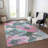 Machine Washable Indoor/Outdoor Claudian ACN1492 Teal Rug-109534659