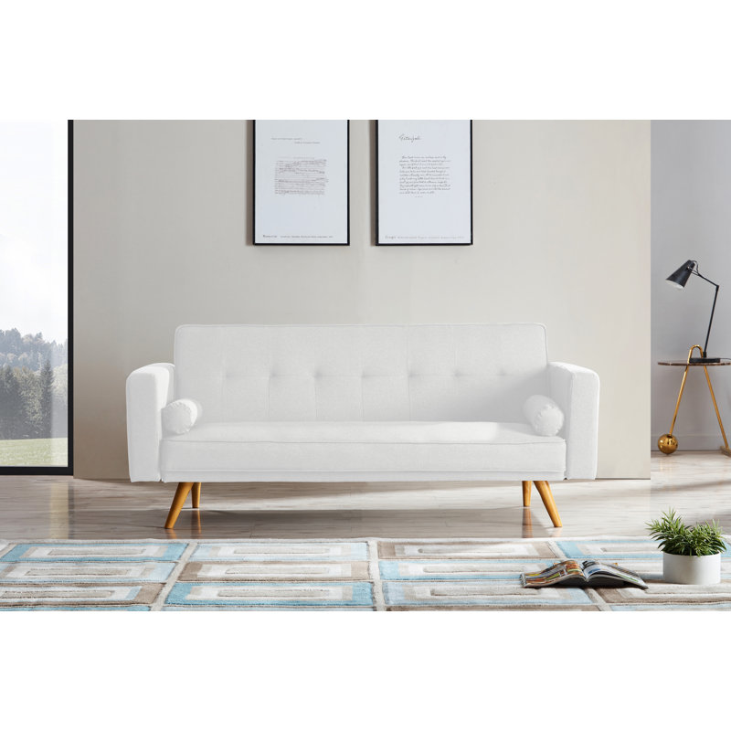 Claydon 3 Seater Sofa Bed, White