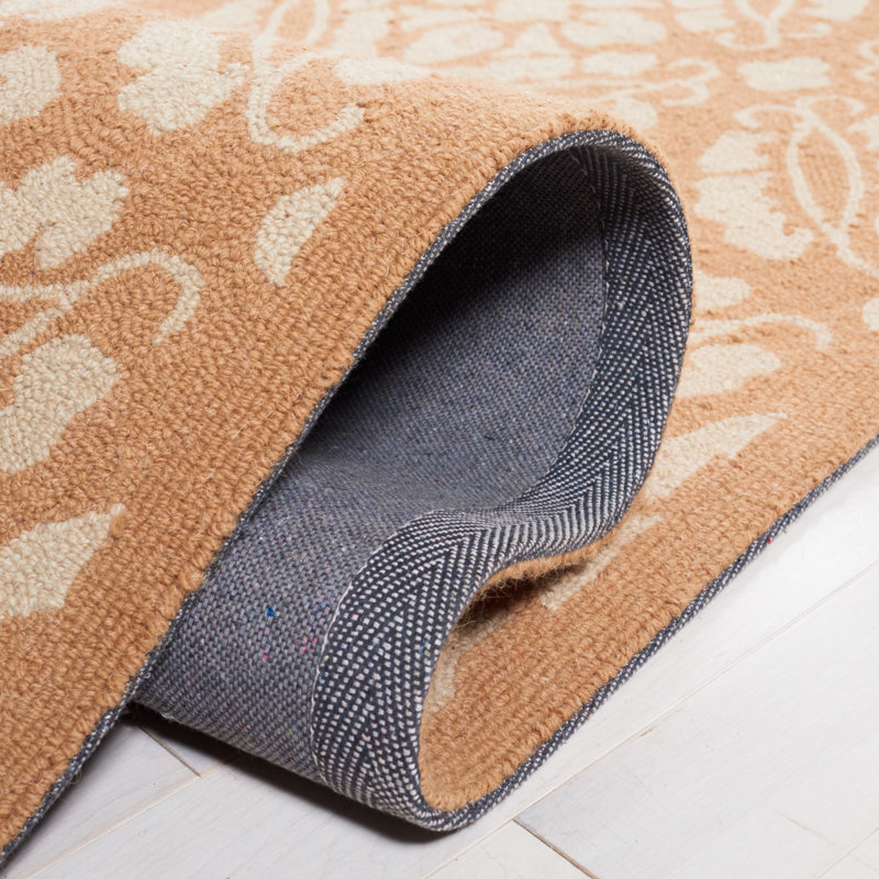 Tapis géométrique en laine crocheté à la main Baytown, Rectangle 2 pi 6 po x 4 pi