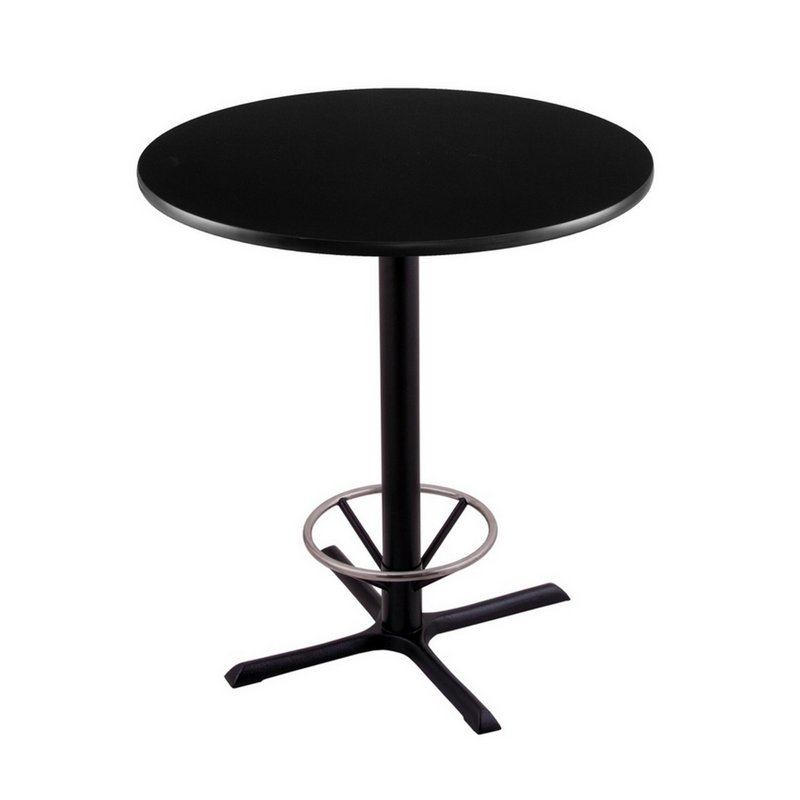 Table de salle à manger à hauteur de bar et piédestal, H 42 po x L 36 po x l 36 po