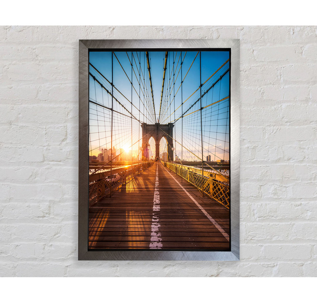 Brooklyn Bridge Sun - Druck