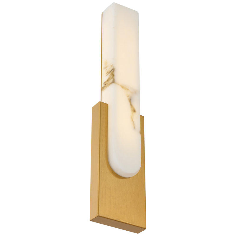 Applique murale à DEL Victoria 5CCT - finition laiton brossé antique, Antique Brushed Brass