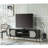 Black TV Stand with Metal Leg