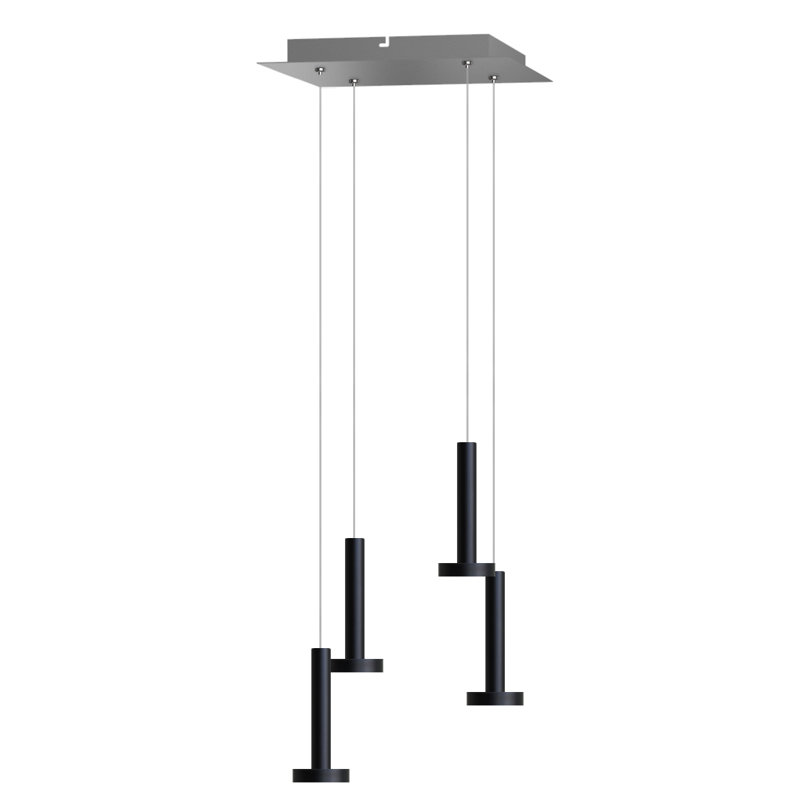 Netice 4 - Light Cluster Pendant, Black