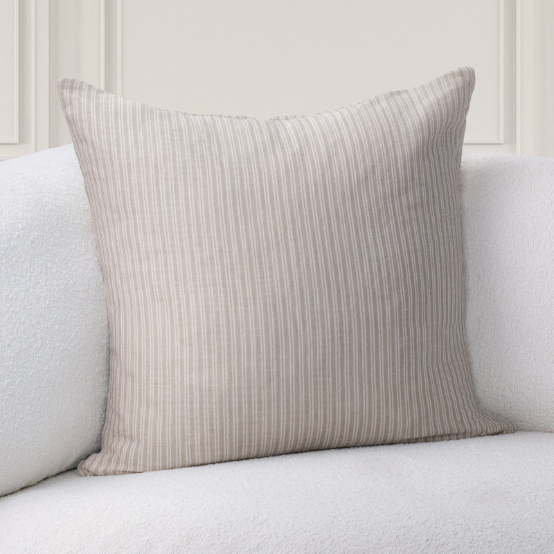 Casa Linen Blend Throw Pillow, Natural
