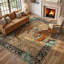 Tapis d'automne lavable Goldene Vintage Tiger Desert Brown - Tapis doux en cachemire pour salon, chambre ou bureau-1817389574-1835400273