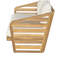 Royal Acacia Wood Loveseat and Coffee Table Set, Beige