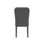 Chaise d'appoint en tissu noir Nashla