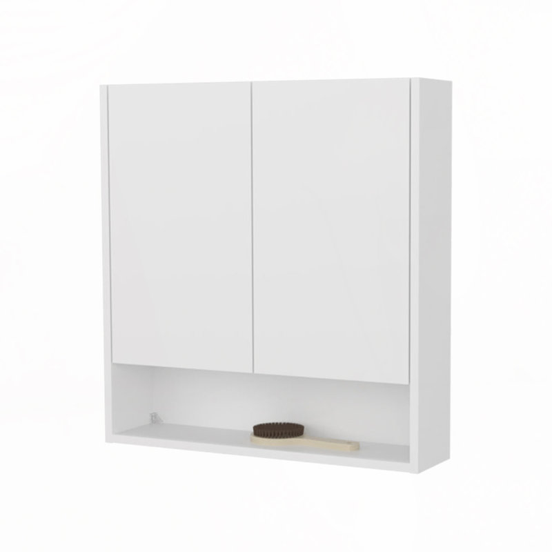 Armoire à pharmacie murale avec 2 portes et 3 tablettes
