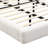Luminous White Boucle King Floating Bed-1669425964