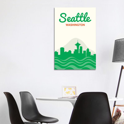 Seattle Skyline by Benton Park Prints - Wrapped Canvas Gallery-Wrapped Canvas Giclée