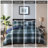  Soft Comforter  , Navy Blue Tone With 2-Inch Flange-137638212