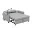 Canapé-lit convertible moderne de 56,9 po avec coussin de dossier réversible, poches latérales, deux ports USB et un support pour téléphone-249061702